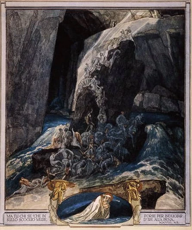 Illustrazione dalla Divina Commedia di Dante, Inferno, Canto XXIII